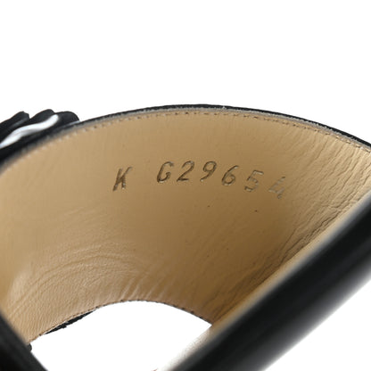Chanel Lambskin Camellia Sandal Mule 38.5 Black 8 of 8