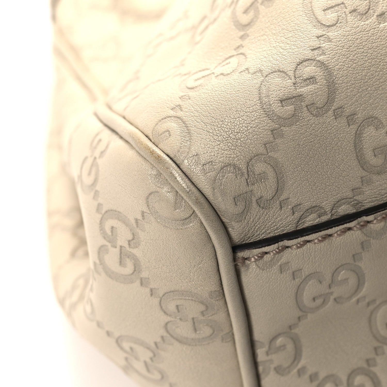 Gucci Guccissima Medium Sukey Tote Mystic White 11 of 11
