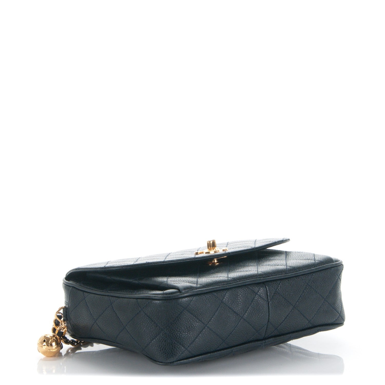 Chanel Caviar Quilted Flap Camera Case Navy 4 of 10