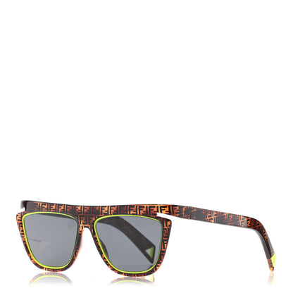 Fendi Acetate FF Sunglasses FF 0384/S Havana Green 1 of 6