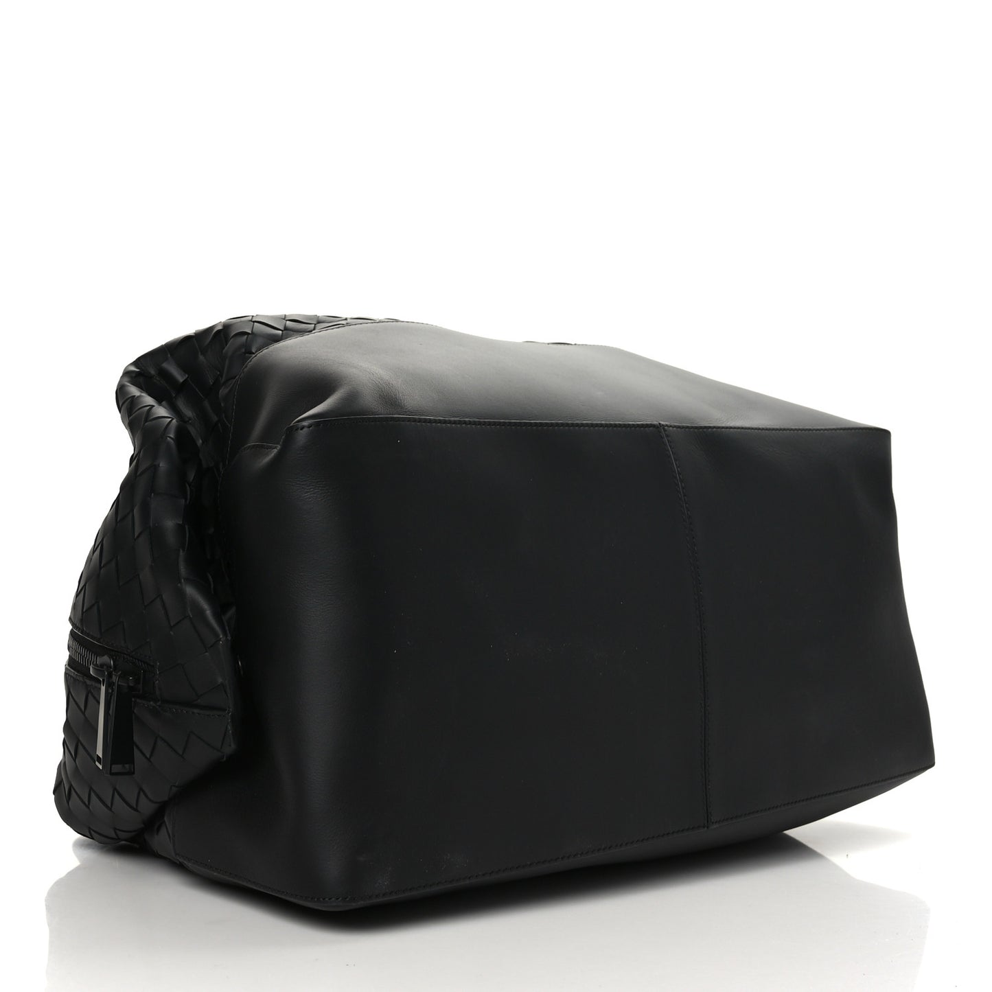 Nappa Intrecciato Travel Duffel Bag Black