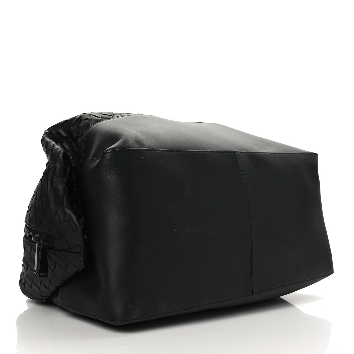 Bottega Veneta Nappa Intrecciato Travel Duffel Bag Black 3 of 9