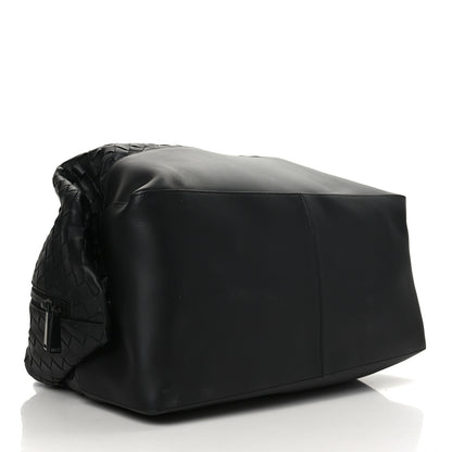 Bottega Veneta Nappa Intrecciato Travel Duffel Bag Black 3 of 9