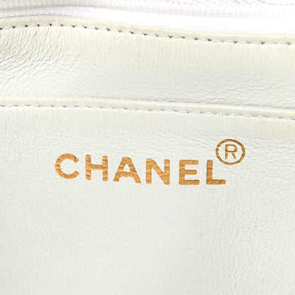 Chanel Lambskin Quilted Medium Single Flap White 6 of 11