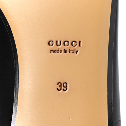 Gucci Calfskin Womens Jordaan Loafers 38 Black 6 of 8