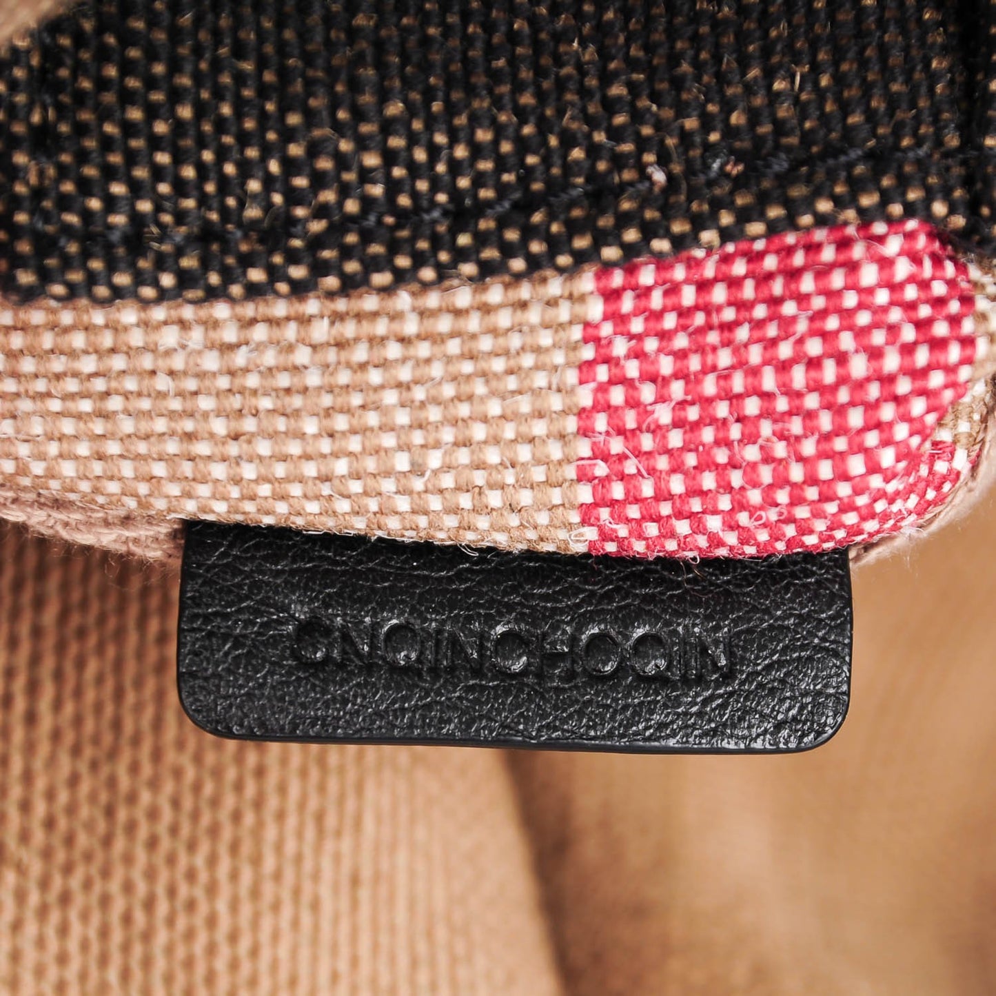 Canvas Check Korbin Backpack Black