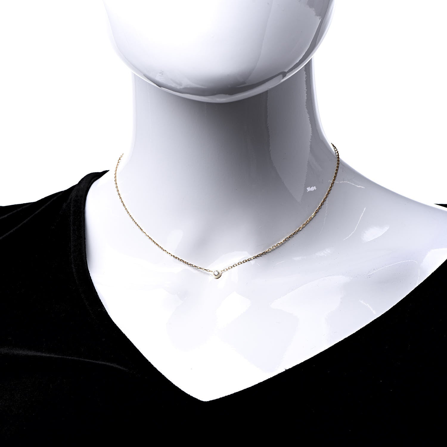 Cartier 18K Pink Gold Diamond SM D'Amour Pendant Necklace 2 of 6