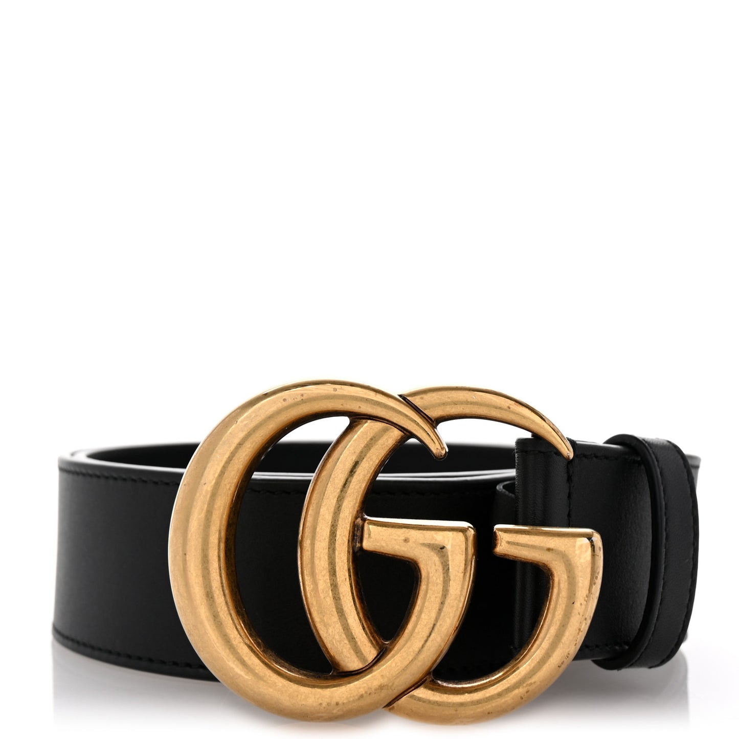 Textured Calfskin Double G 40mm Belt 85 34 Black