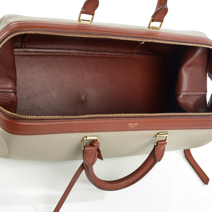 Celine Satin Calfskin Long Frame Doctor Bag Grey 5 of 8