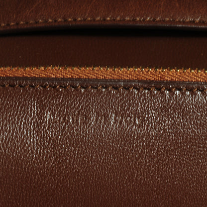Celine Ostrich Leg Medium Classic Box Flap Bag Havana 8 of 9