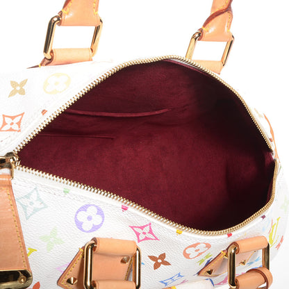 Louis Vuitton Monogram Multicolor Speedy 30 White 5 of 7