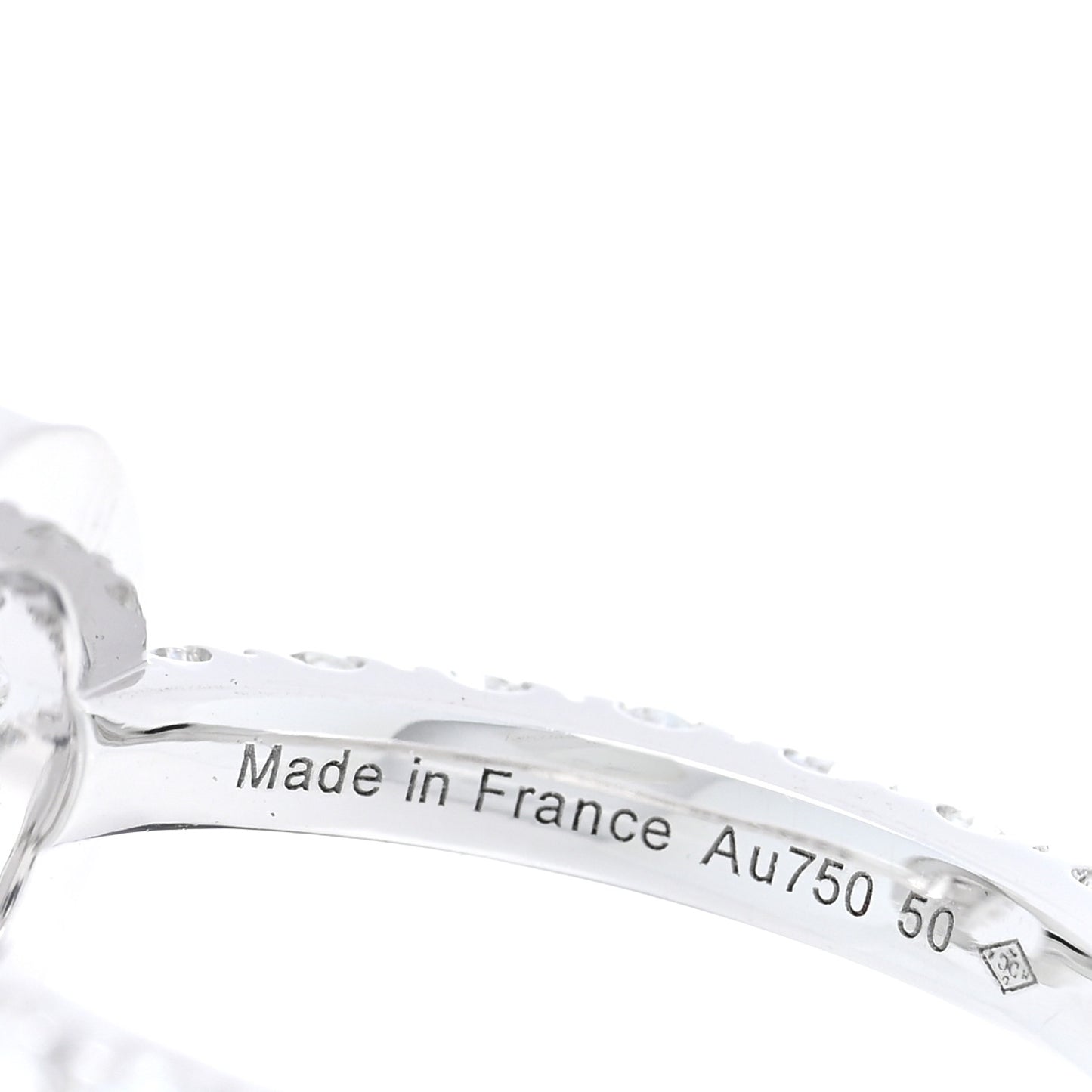 18K White Gold Diamond Finesse Ring 50 5.25