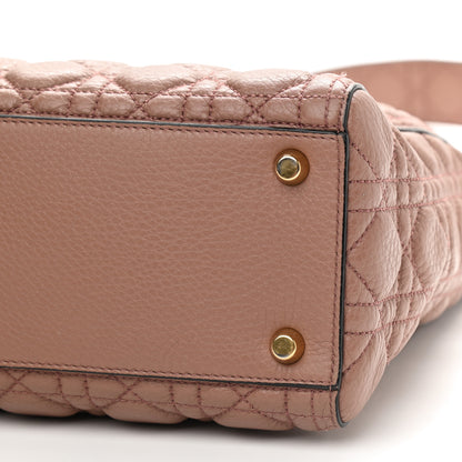 Christian Dior Grained Calfskin Cannage Large Lady Dior Light Pink 8 of 8