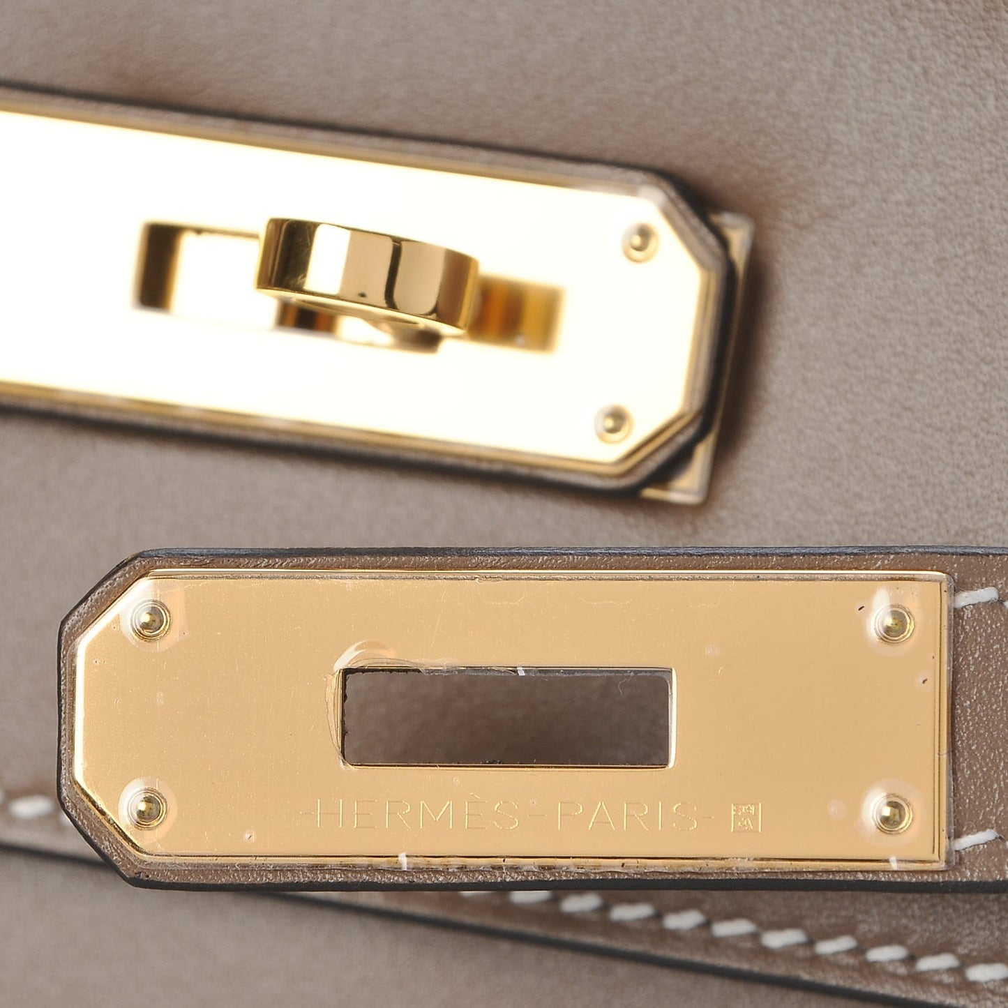 Tadelakt Sellier Kelly 32 Etoupe