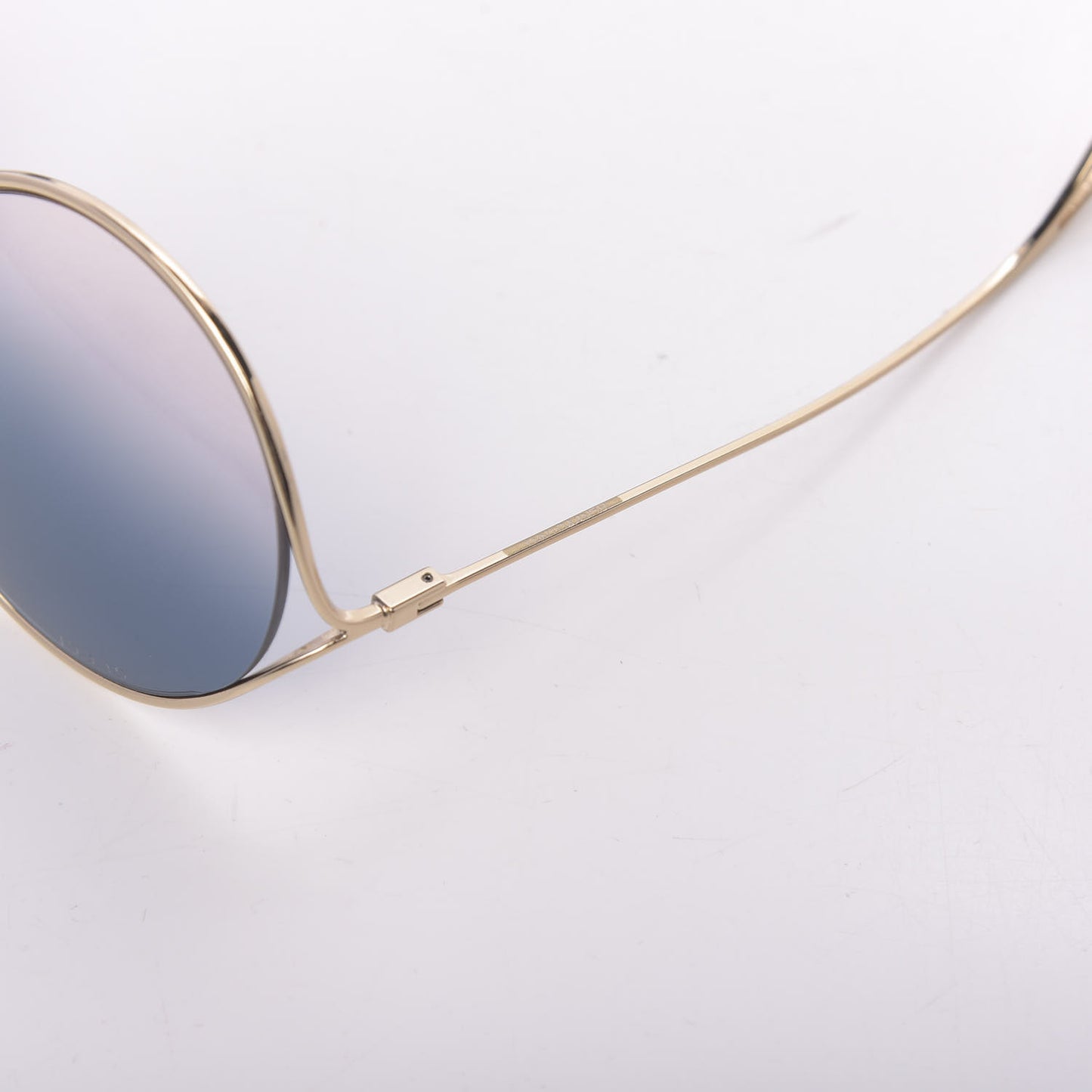 Round Pearl Tip Sunglasses GG0253S Gold