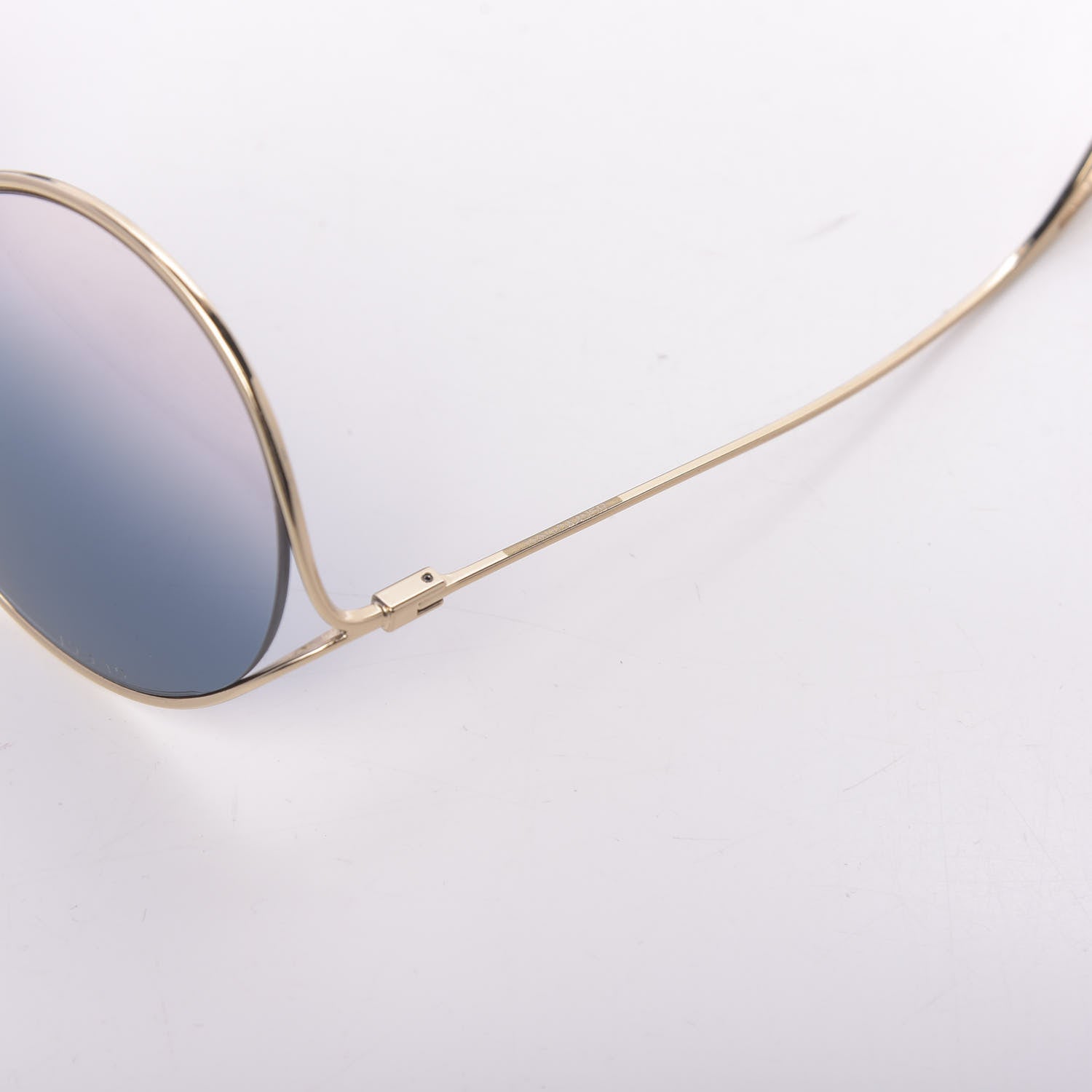 Gucci Round Pearl Tip Sunglasses GG0253S Gold 6 of 7