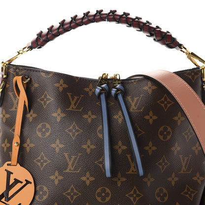 Louis Vuitton Monogram Beaubourg Hobo Mini Bordeaux Red Peach Safran Blue Jean Blue 11 of 11