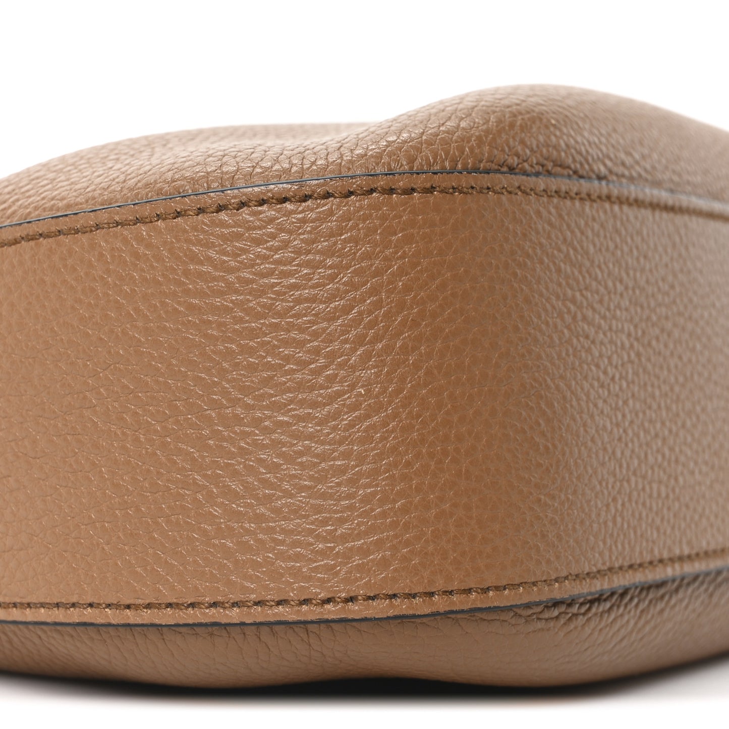 Vitello Phenix Small Zippered Messenger Hobo Caramel