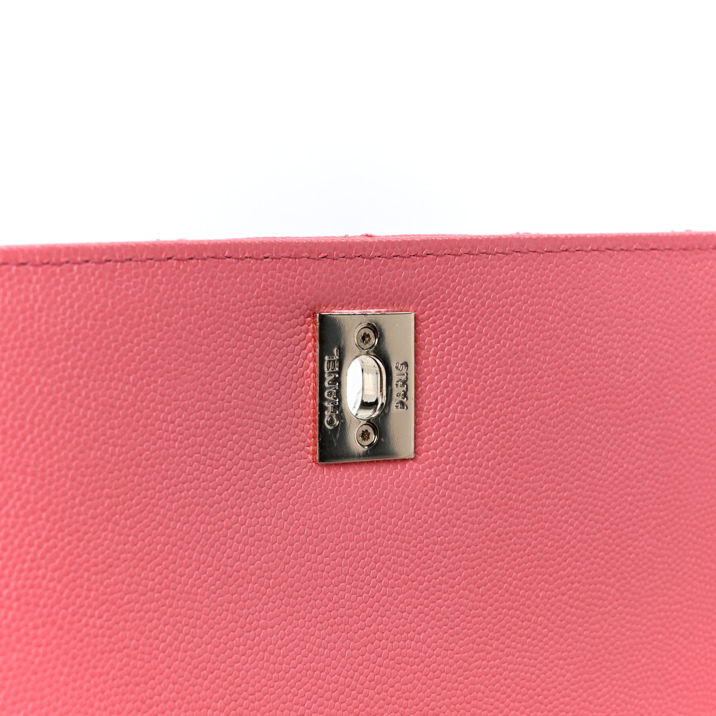 Caviar Quilted Small Coco Handle Flap Pink