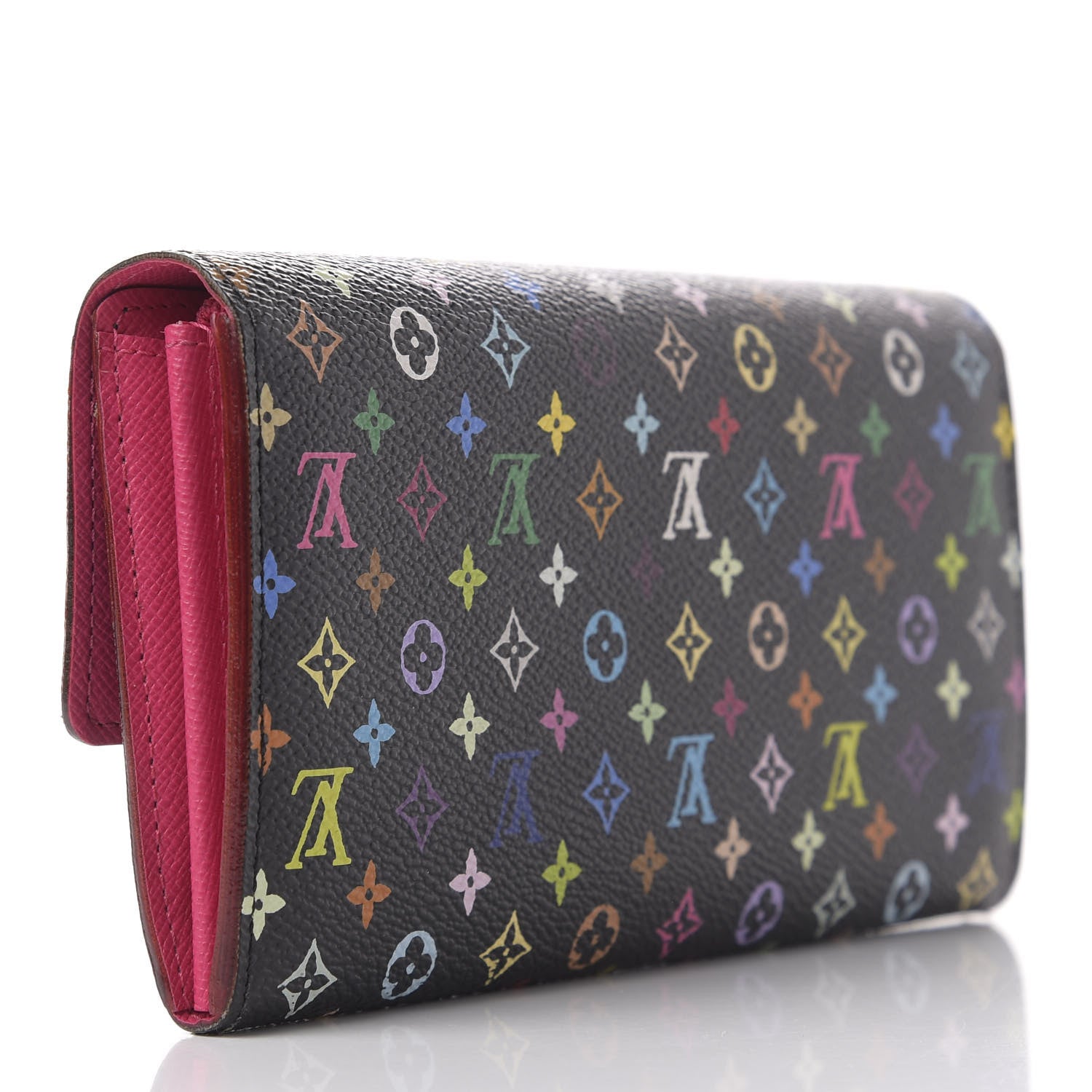 Louis Vuitton Monogram Multicolor Sarah Wallet Black Grenade 3 of 9