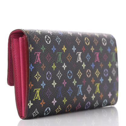 Louis Vuitton Monogram Multicolor Sarah Wallet Black Grenade 3 of 9