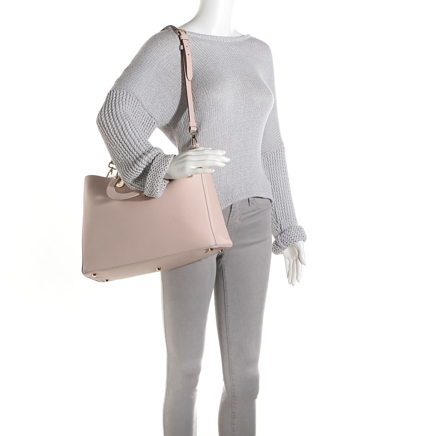 Bullcalf Large Diorissimo Tote Rose Poudre
