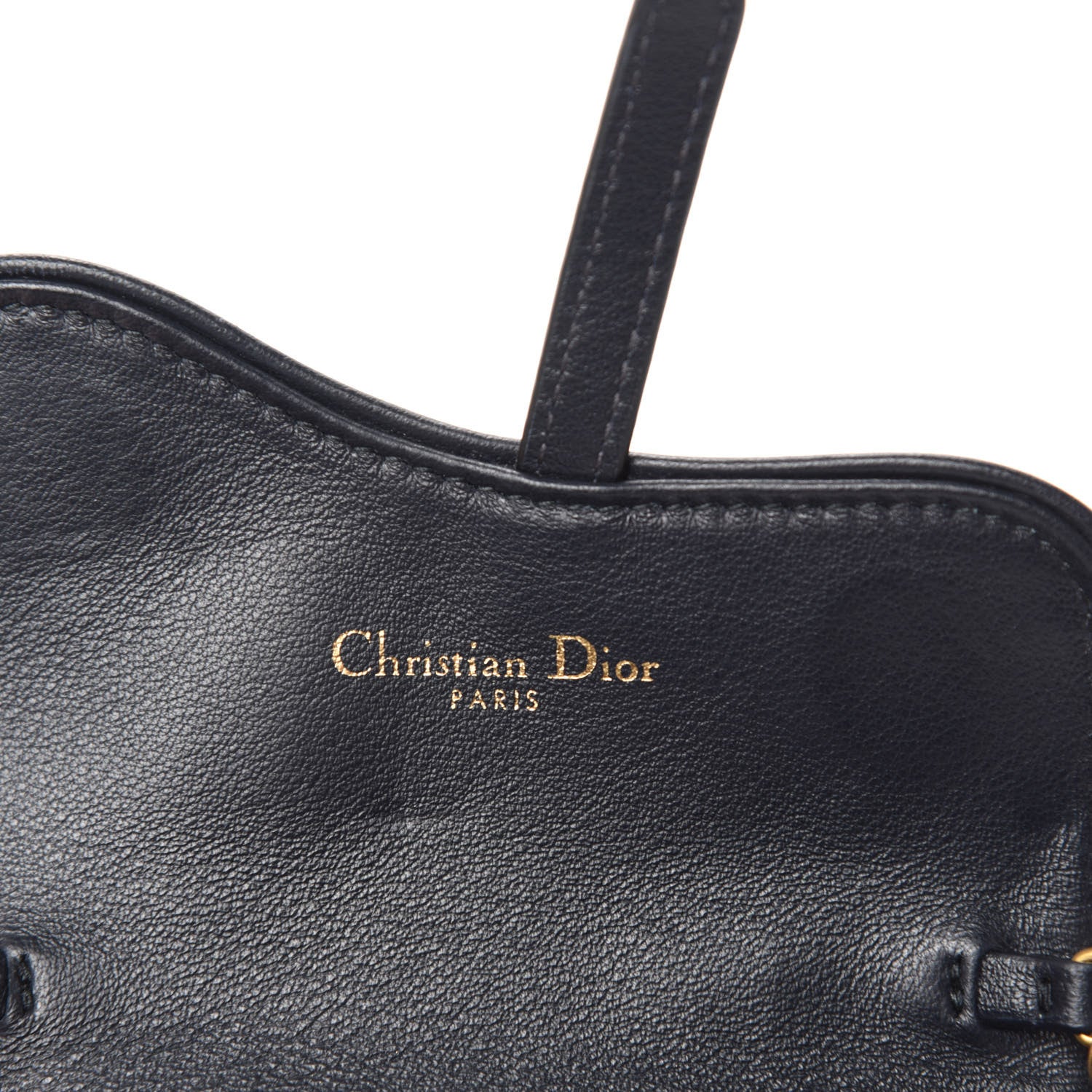 Christian Dior Oblique Nano Saddle Chain Pouch Blue 8 of 11