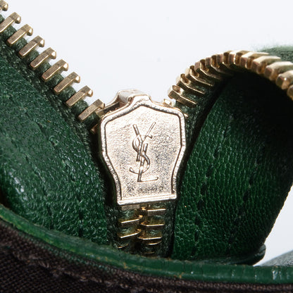 Saint Laurent Sheepskin Mini Cabas ChYc Tartan Green 9 of 9