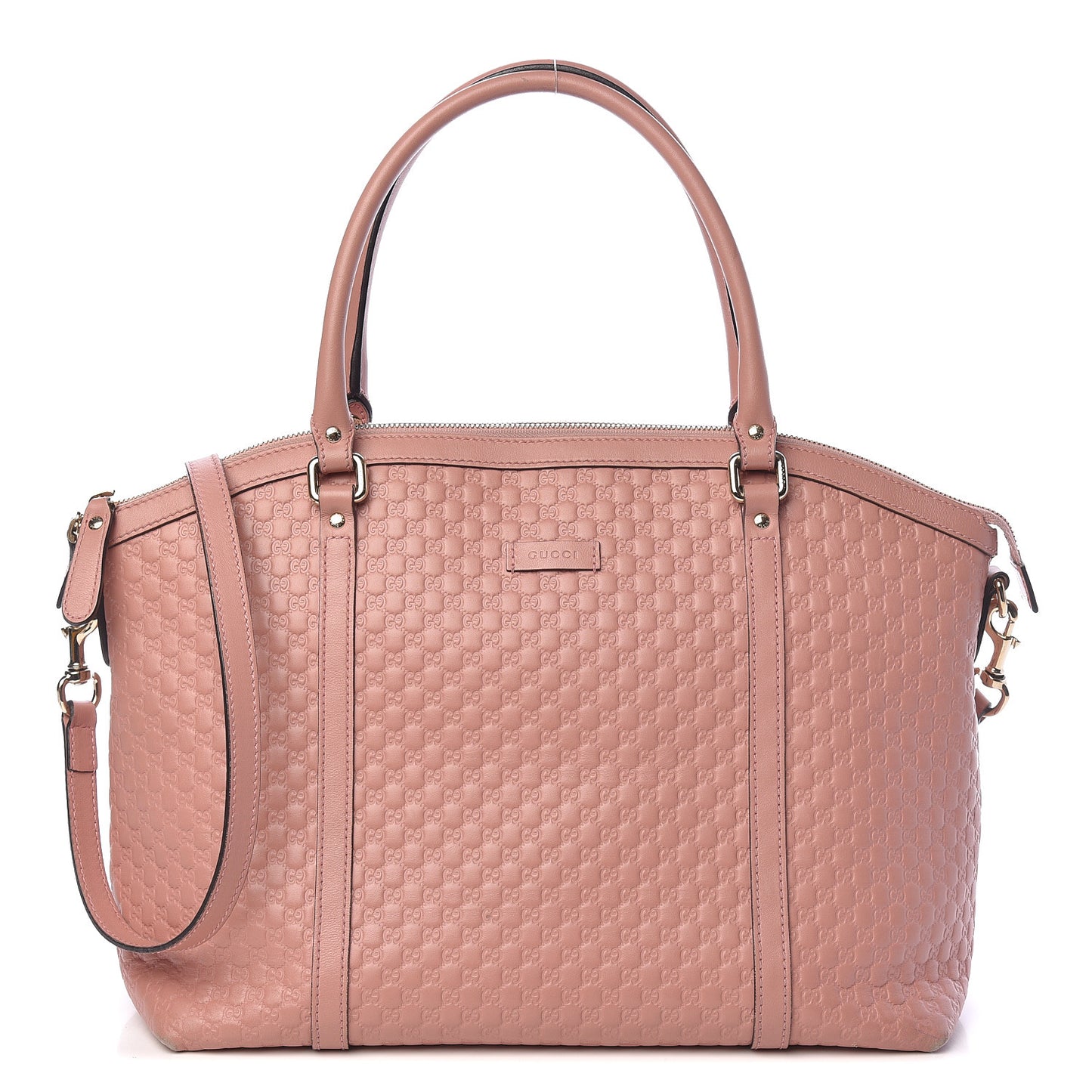 Soft Microguccissima Large Dome Satchel Soft Pink