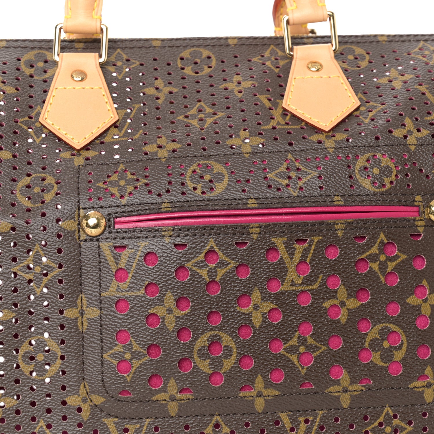 Louis Vuitton Monogram Perforated Speedy 30 Fuchsia 7 of 10