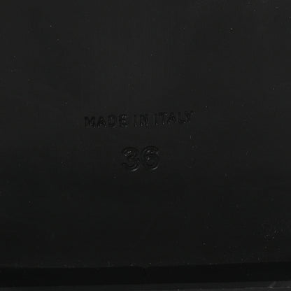 Chanel Lambskin Cork Chain Sandals 36 Black 7 of 10