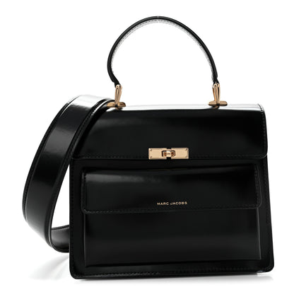 Marc Jacobs Shiny Calfskin Uptown Shoulder Bag Black 1 of 15