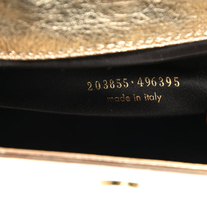 Saint Laurent Metallic Calfskin Monogram Large Belle De Jour Clutch Gold 7 of 7