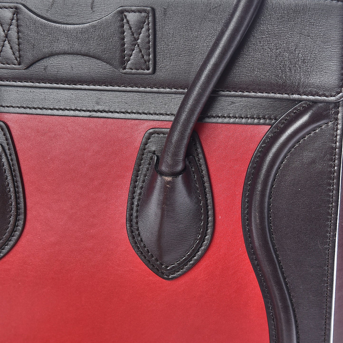 Smooth Calfskin Micro Tri-Color Luggage Multicolor