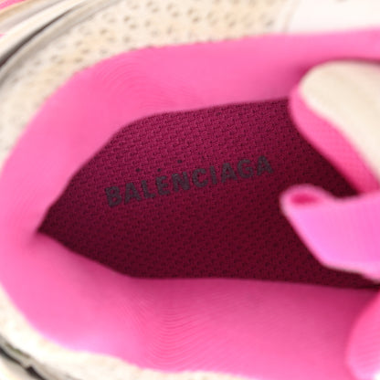 Balenciaga Mesh Rubber Bi-Color Womens Track Sneakers 38 Fluo Pink White 7 of 10