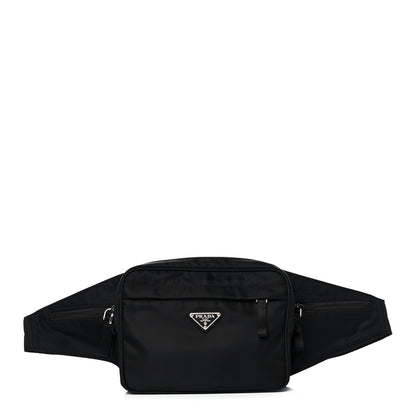 Prada Tessuto Nylon Saffiano Belt Bag Black 1 of 12