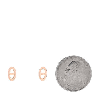 Hermes 18K Rose Gold TPM Farandole Stud Earrings 2 of 5