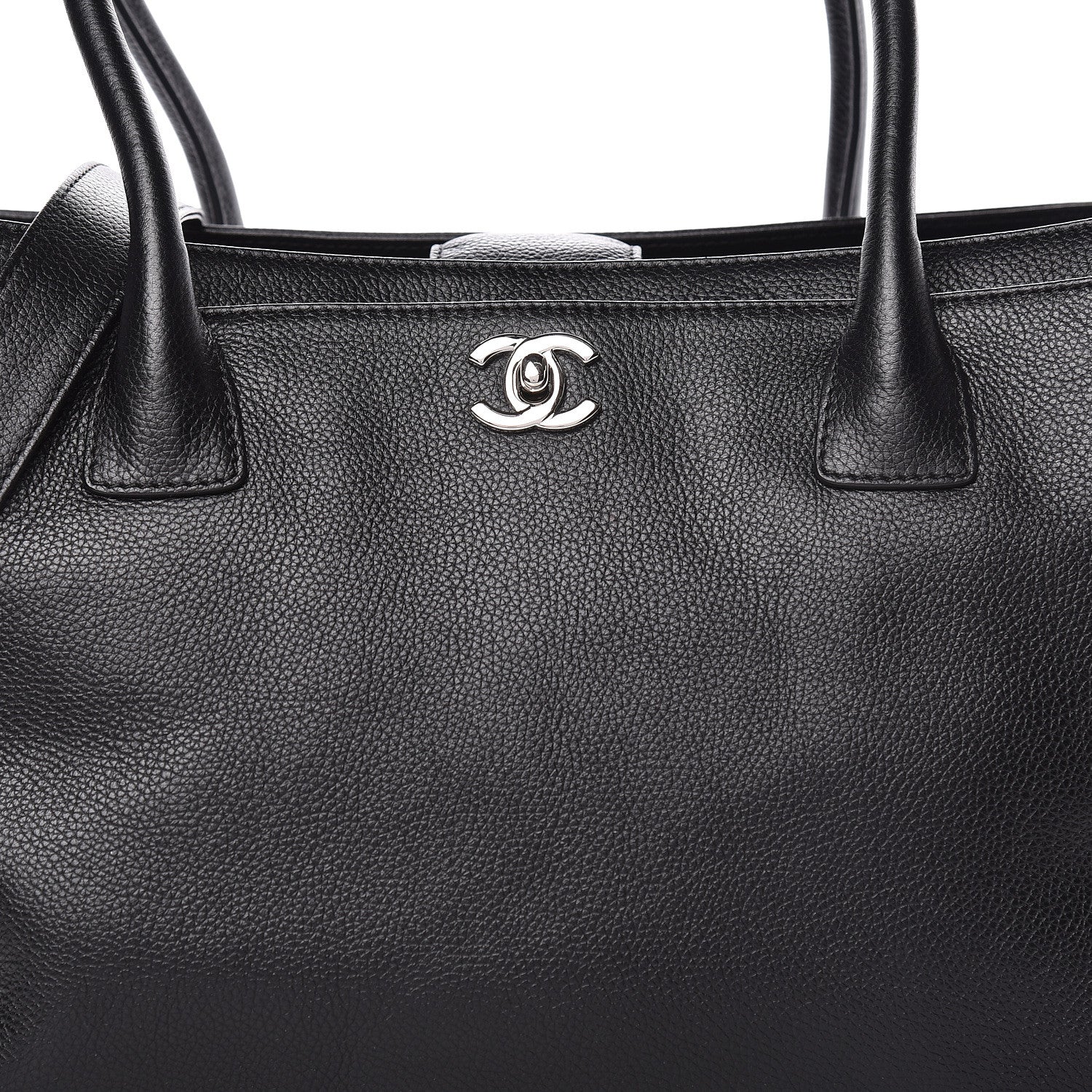 Chanel Calfskin Cerf Shopper Tote Black 8 of 10