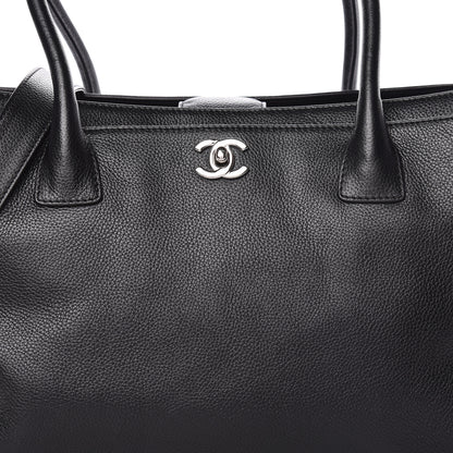 Chanel Calfskin Cerf Shopper Tote Black 8 of 10