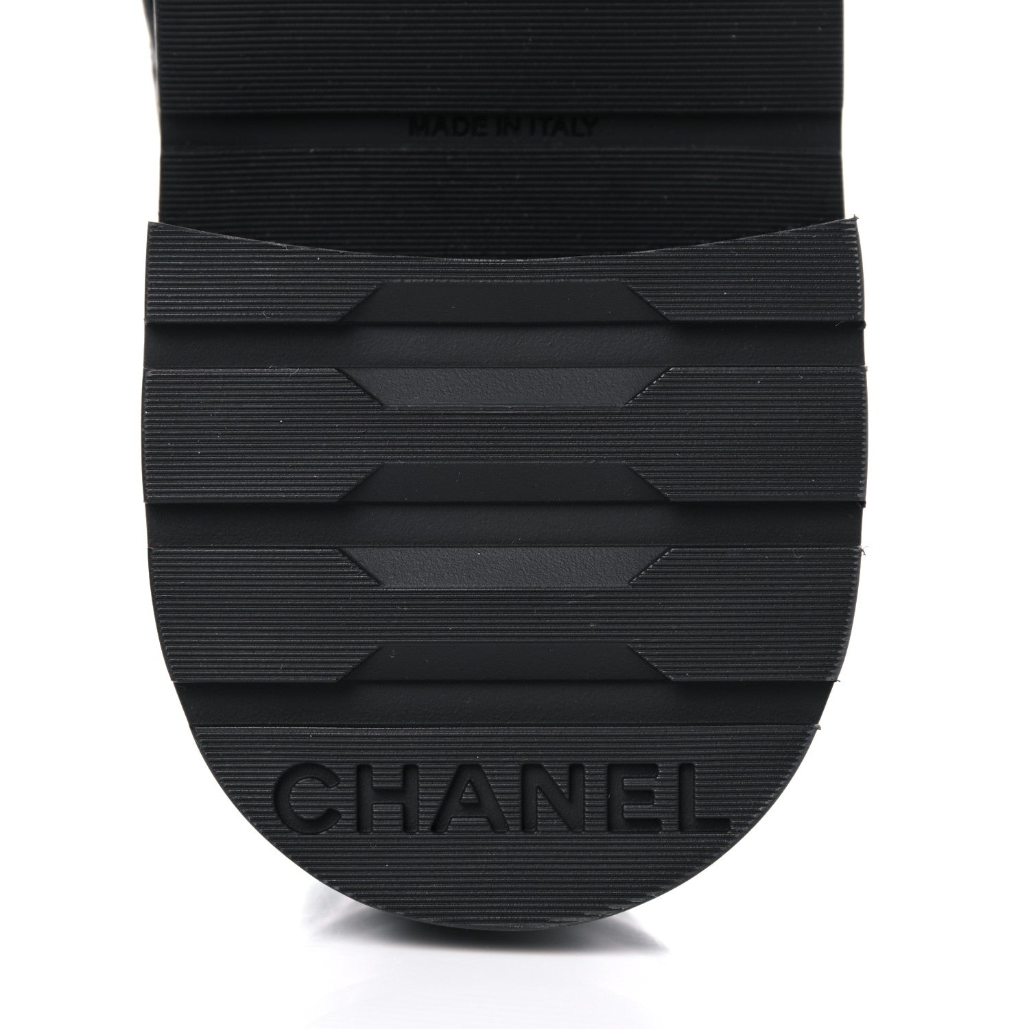 Chanel Shiny Calfskin Quilted Lace Up Combat Boots 40 Black 6 of 10