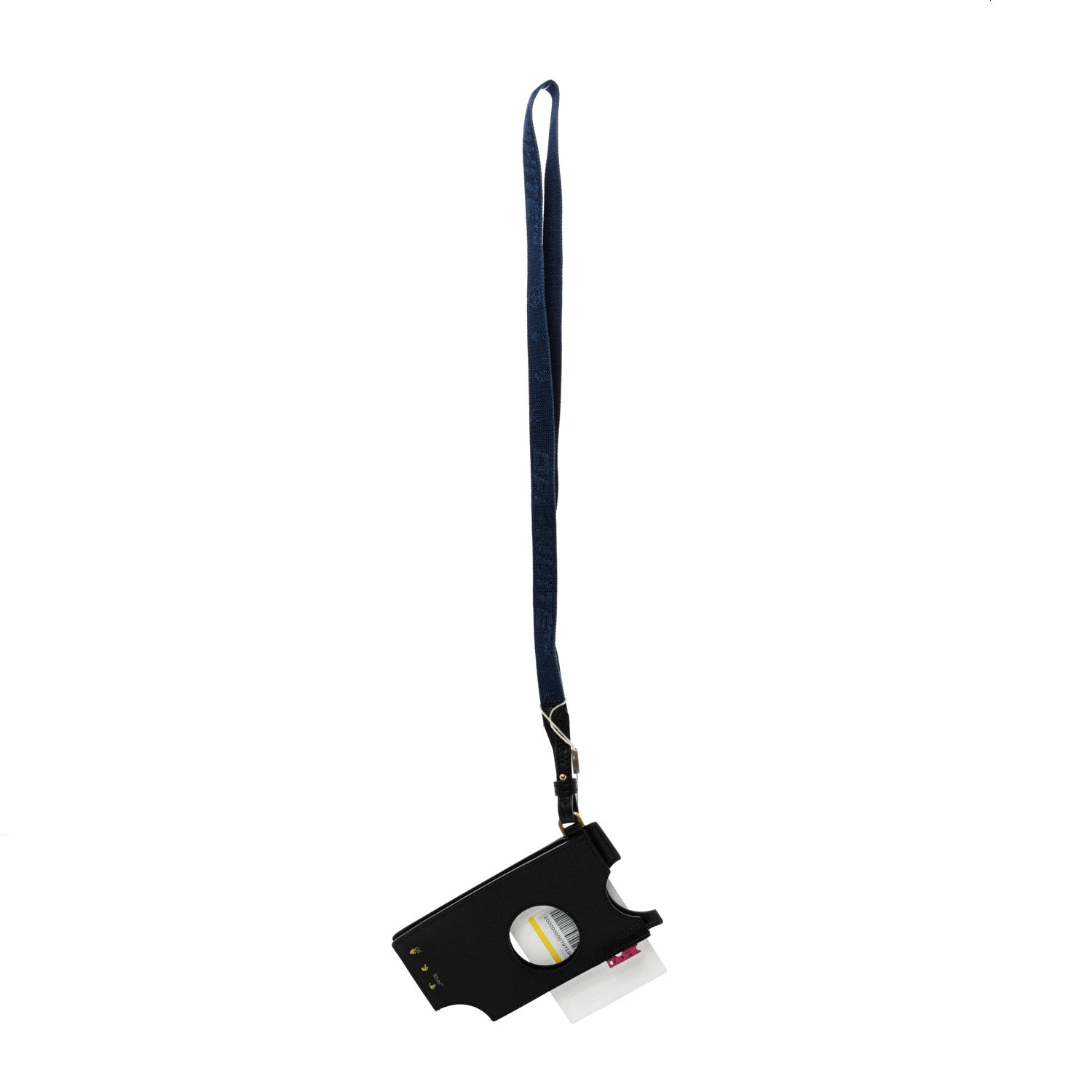 Off-White Saffiano Swiss Cut Phone Lanyard Case Black 2 of 4