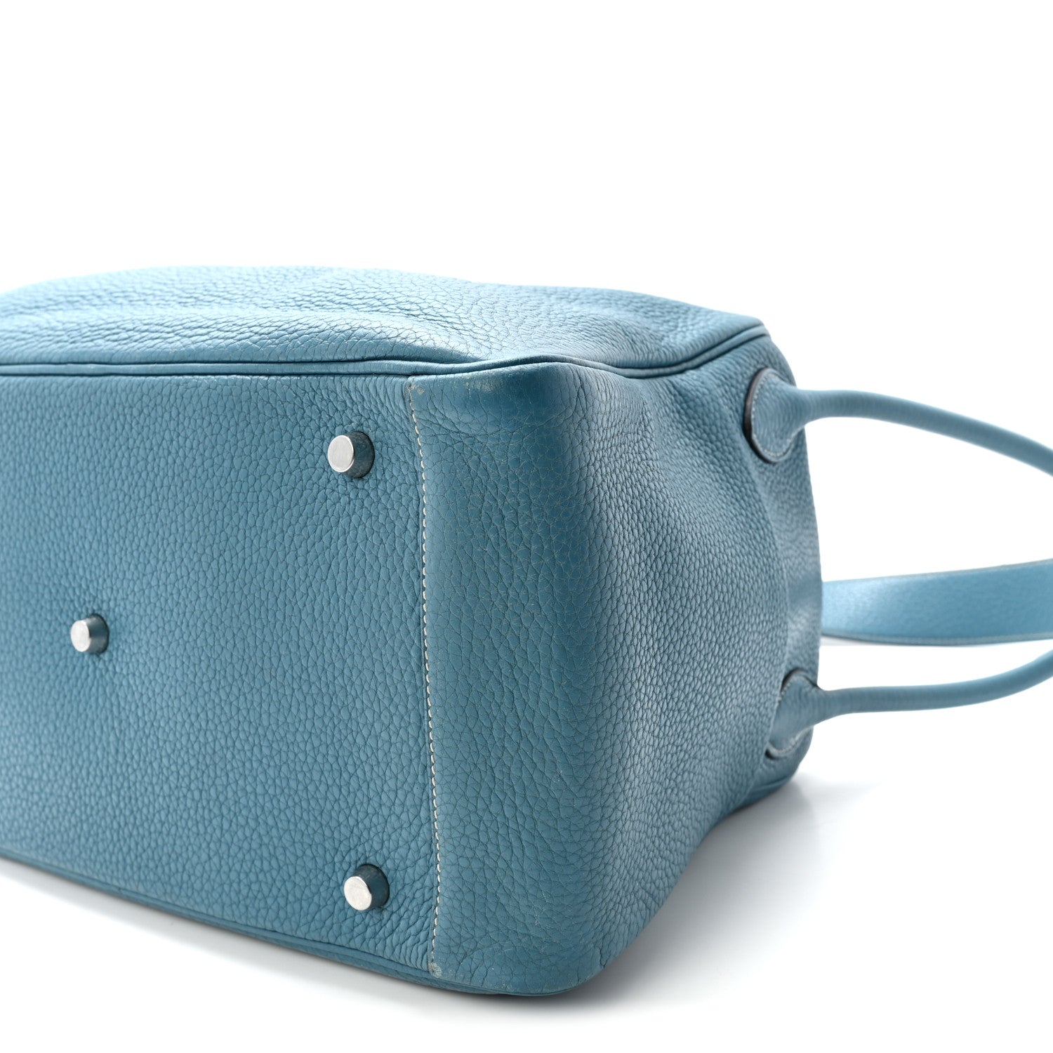 Hermes Taurillon Clemence Lindy 34 Bleu Jean 10 of 10