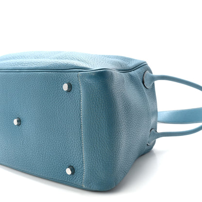 Hermes Taurillon Clemence Lindy 34 Bleu Jean 10 of 10