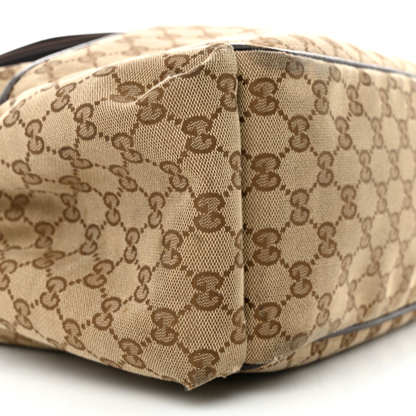 Monogram Natural Pigskin Large Diaper Bag Beige Ebony Cocoa Dark Chocolate