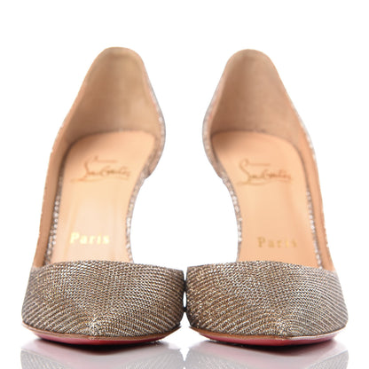 Christian Louboutin Glitter Luminor Iriza 100 Pumps 36.5 Gold 2 of 13