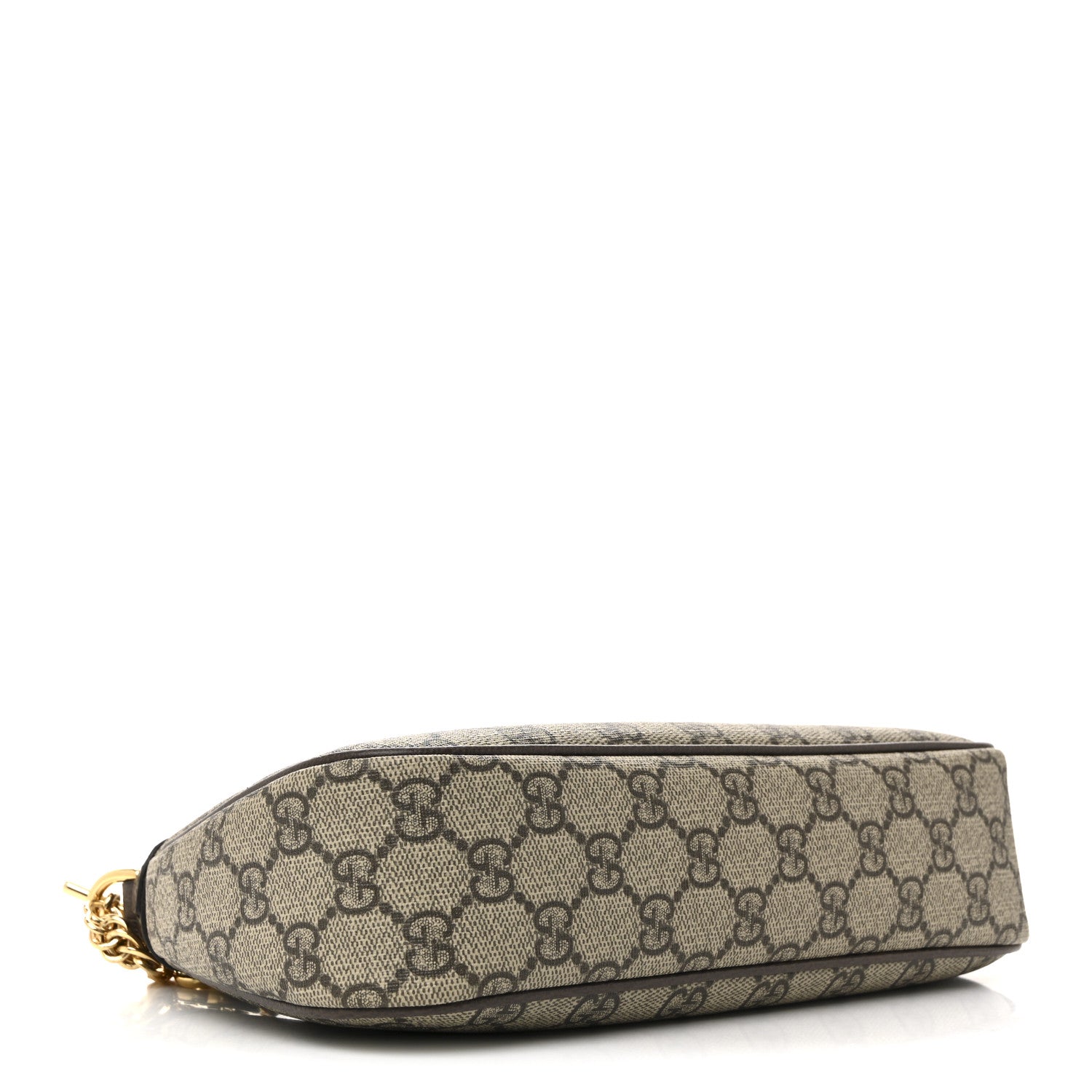 Gucci GG Supreme Monogram Textured Dollar Calfskin Web Small Ophidia GG Handbag Beige Ebony New Acero 4 of 14
