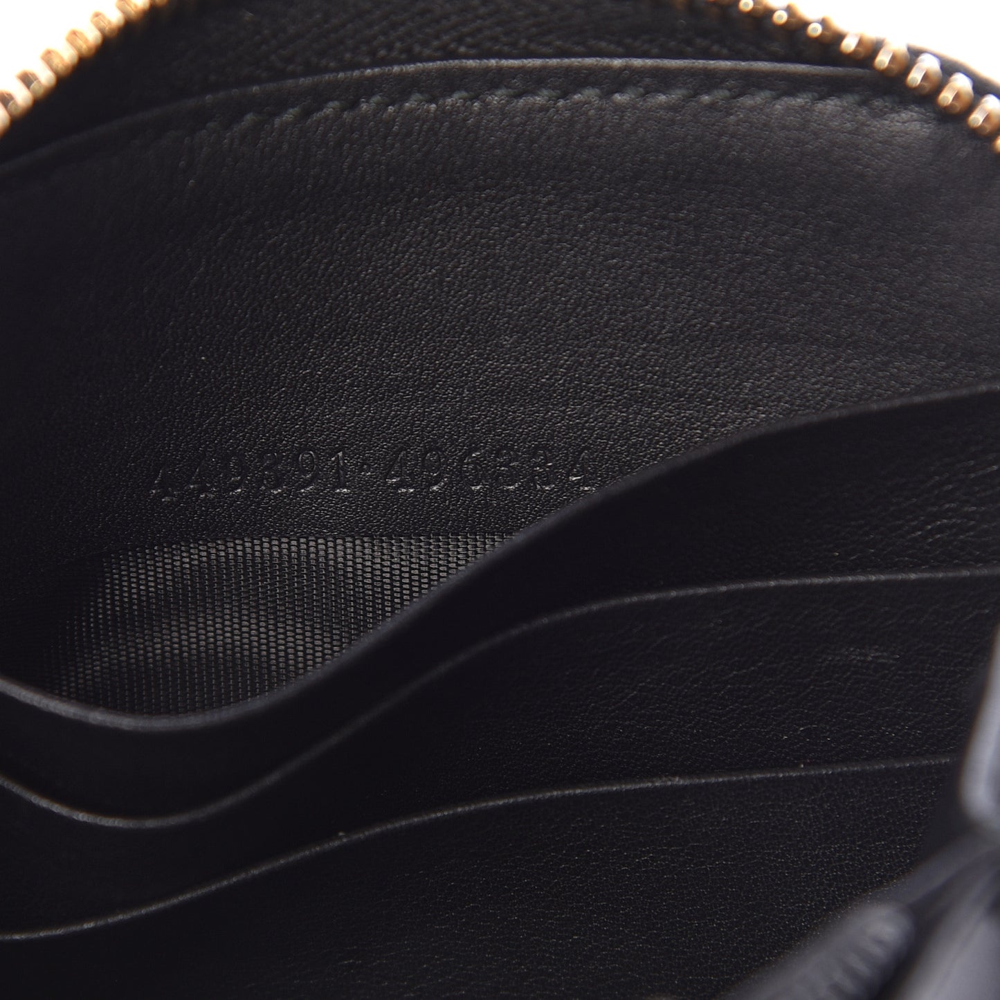 Microguccissima Zip Around Wallet Black