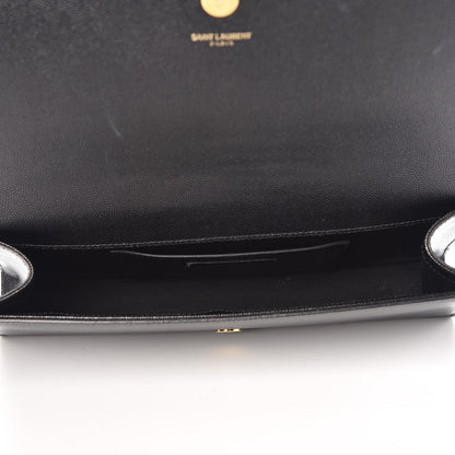 Saint Laurent Grain De Poudre Monogram Cassandre Clutch Black 5 of 9