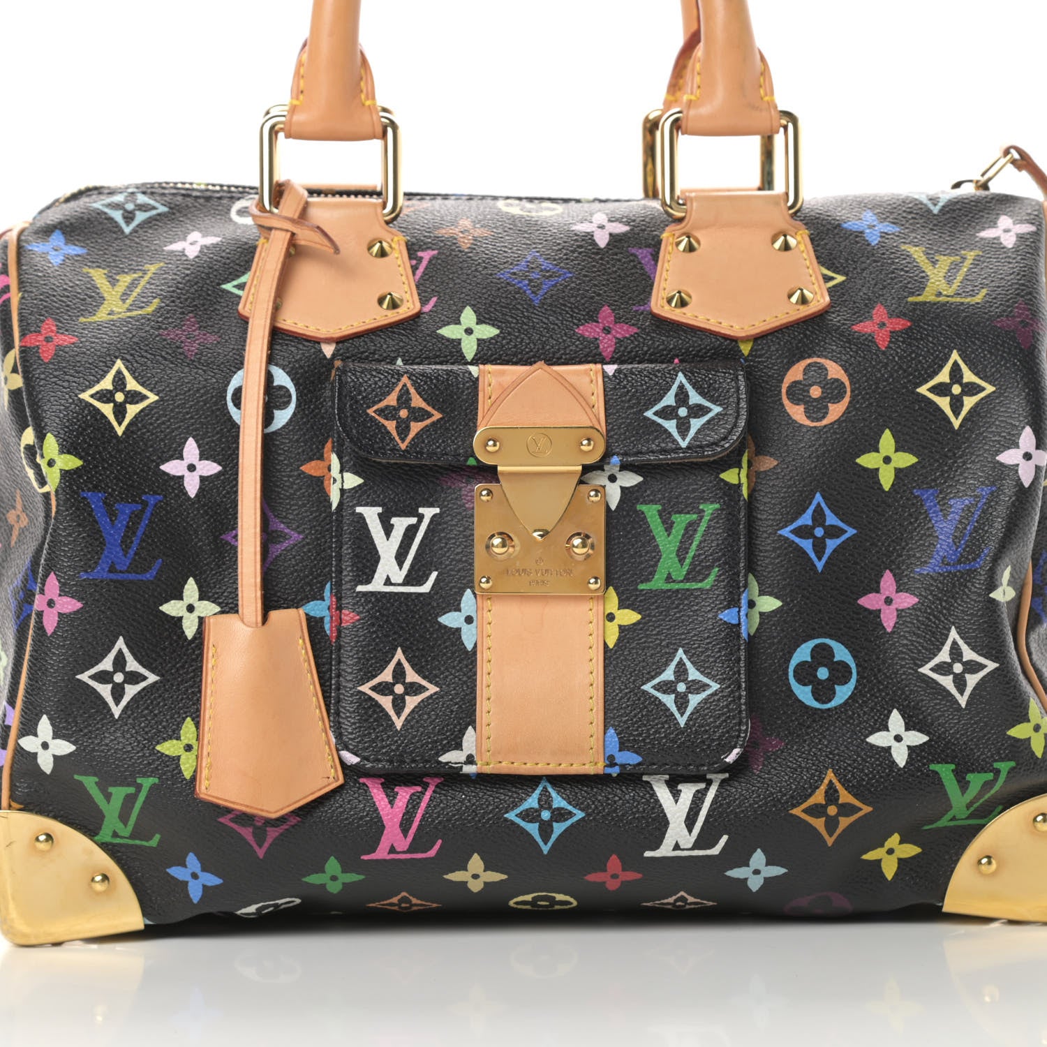 Louis Vuitton Monogram Multicolor Speedy 30 Black 8 of 13