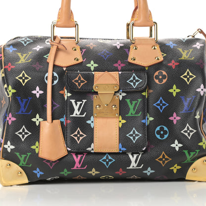 Louis Vuitton Monogram Multicolor Speedy 30 Black 8 of 13